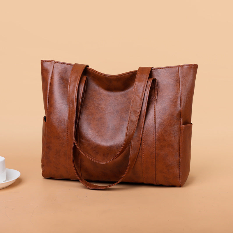 ✨👜【50% zniżki🔥】【Duża pojemność】Miękka skórzana damska torba na ramię ✅️Płatność przy odbiorze