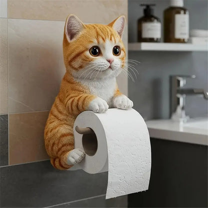 🐱【Najbolja rasprodaja godine】💥Slatki držač za toaletni papir s mačjim motivom✨📦Besplatna dostava – Na zalihi
