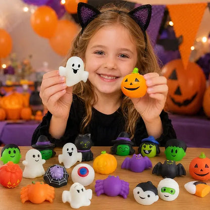 50 ks za 600 CZK 🎃 Halloweenský stresový míček ve tvaru empanady, roztomilá empanada s dýňovým duchem