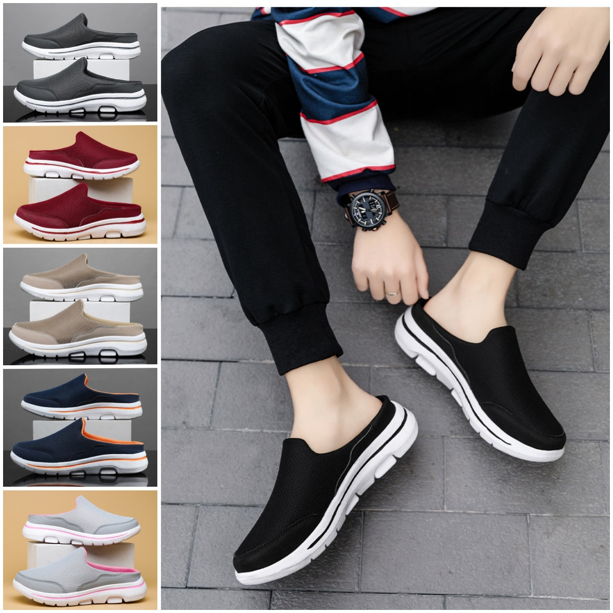 👟 50% отстъпка🔥【35–48】Леки и дишащи унисекс маратонки със затворени пръсти ✅Плащане при доставка ✅2 артикула със 70% отстъпка