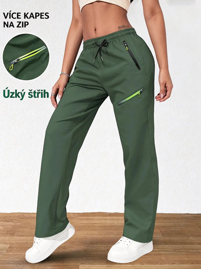 ⏳ Časově omezená nabídka 🔥 Dámské cargo kalhoty rovného střihu — Elastický pas; ideální do práce, na cesty i na každodenní nošení 👖✨