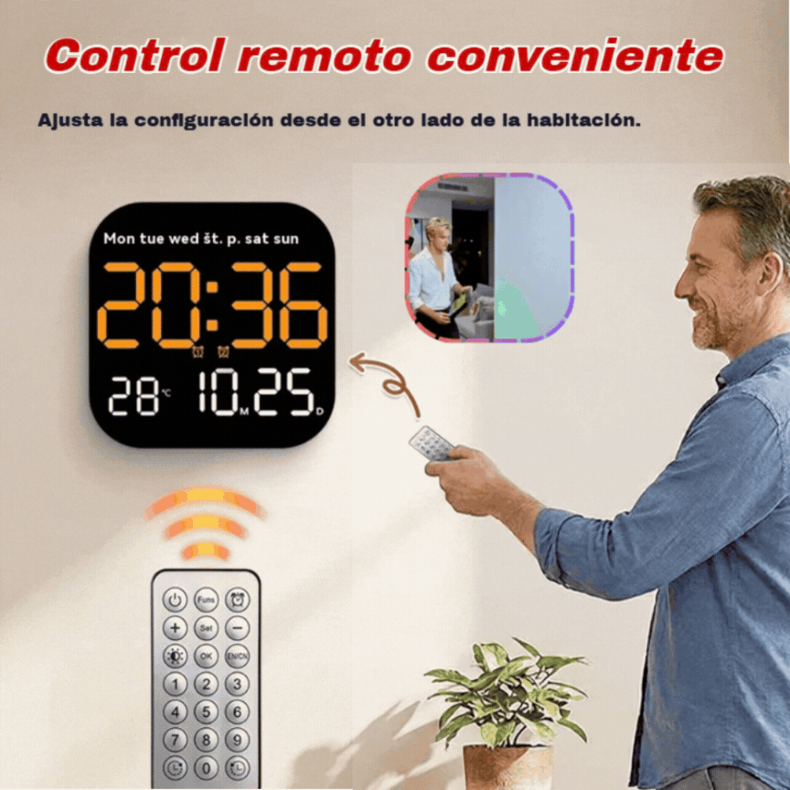 🕰️ ¡Más de 50.000 unidades vendidas! 🛏️ Reloj digital para el hogar y la oficina: ¡despierte suavemente y olvídese de las alarmas molestas! Brillo ajustable, funcionamiento silencioso por la noche. 🌙Pago contra entrega✅