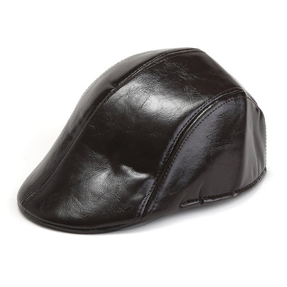 ✨🔥Pánský retro kožený baret prémiové kvality ✅Dobírka