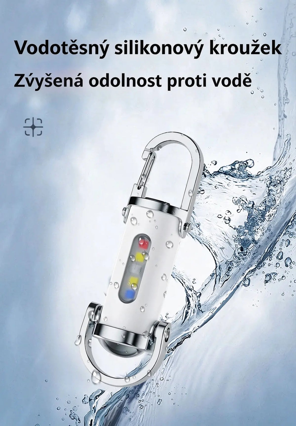 🔥Skvělý výprodej🔥Super jasná voděodolná mini svítilna na klíče s výkonem 1200 lm