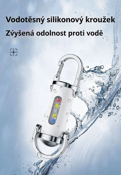 🔥Skvělý výprodej🔥Super jasná voděodolná mini svítilna na klíče s výkonem 1200 lm
