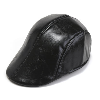 ✨🔥Pánský retro kožený baret prémiové kvality ✅Dobírka