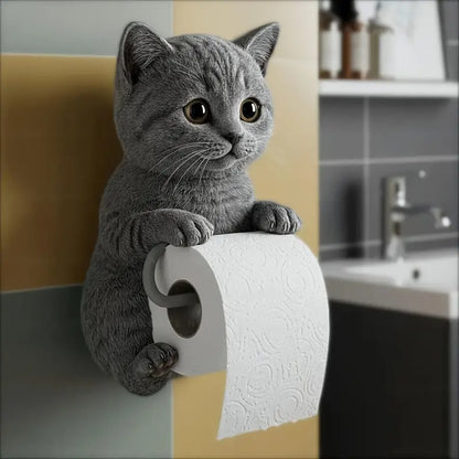 🐱【Najbolja rasprodaja godine】💥Slatki držač za toaletni papir s mačjim motivom✨📦Besplatna dostava – Na zalihi
