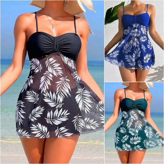 👙 50% OFF🔥🔥【40-100kg】Нов комплект бански с мрежест принт 2026 ✅Плащане при доставка ✅2 артикула със 70% отстъпка