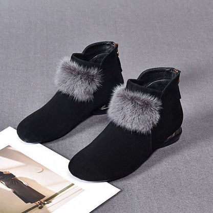 👢50% sleva🔥 Nové dámské teplé plyšové kotníkové boty na podzim/zimu ✅Dobírka