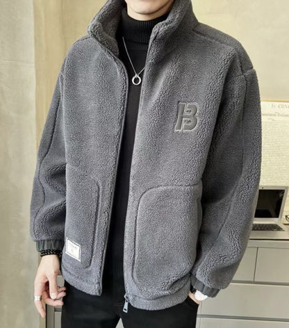 ⛄【L-6XL】Chaqueta de forro polar de invierno, abrigo de algodón, abrigo acolchado de lana de oveja, abrigo cálido