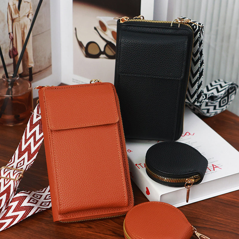 👜 50% sleva🔥 Dámská crossbody taška na mobilní telefon s širokým popruhem ✅Dobírka