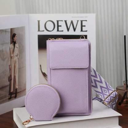 👜 50% sleva🔥 Dámská crossbody taška na mobilní telefon s širokým popruhem ✅Dobírka