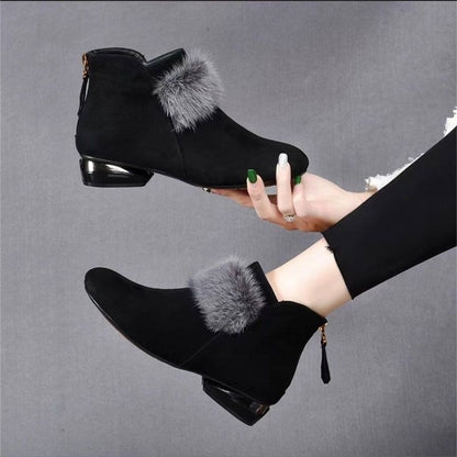 👢50% sleva🔥 Nové dámské teplé plyšové kotníkové boty na podzim/zimu ✅Dobírka