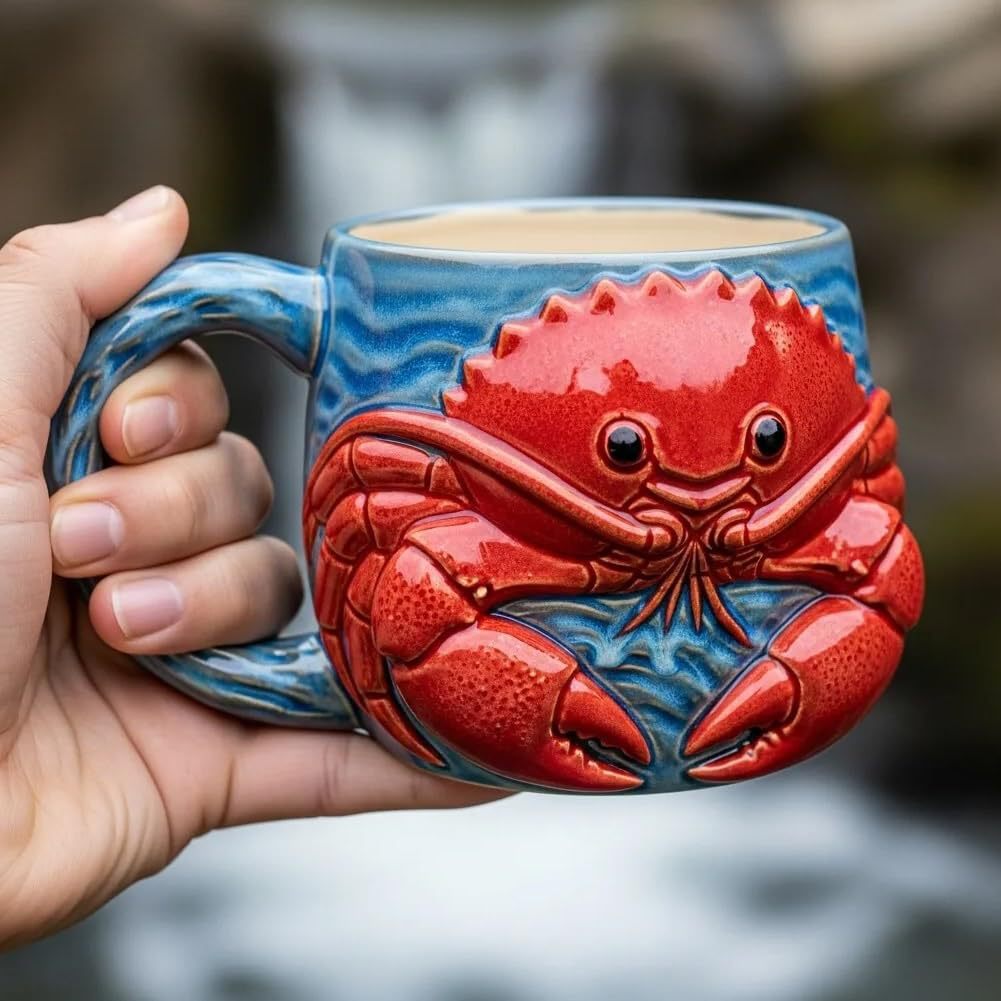 🎁🐟50% отстъпка ☕3D чаша за кафе с океански животни ✅Плащане при доставка ✅2 артикула със 70% отстъпка
