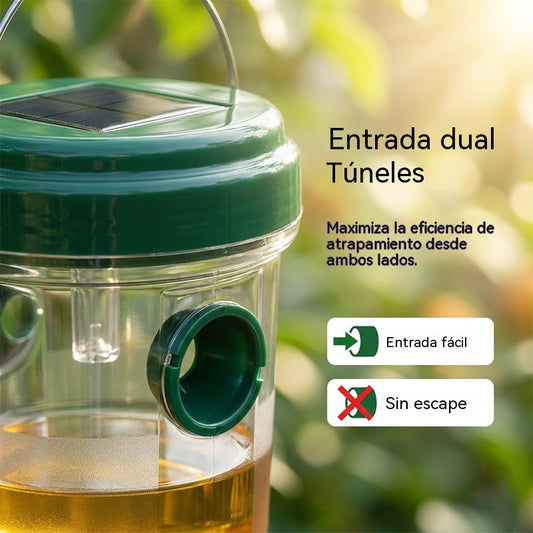 【2 piezas 29 €】🐝☀️ Trampa solar para avispas para patios y jardines 🔋🌿 – Altamente eficiente, recargable, resistente a la intemperie, cubre hasta 500 metros cuadrados.✅️Pago contra entrega