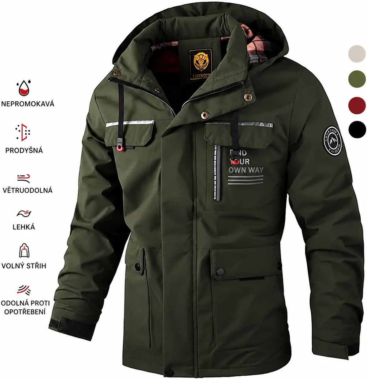 🔥Nyní jen za 870 Kč【Velikosti M-6XL】Nová pánská teplá, větruodolná a nepromokavá bunda