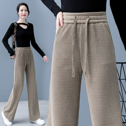 💥Popust -46%🔥【M-3XL】Nove ženske rastezljive ležerne hlače širokih nogavica ✅️Plaćanje pouzećem