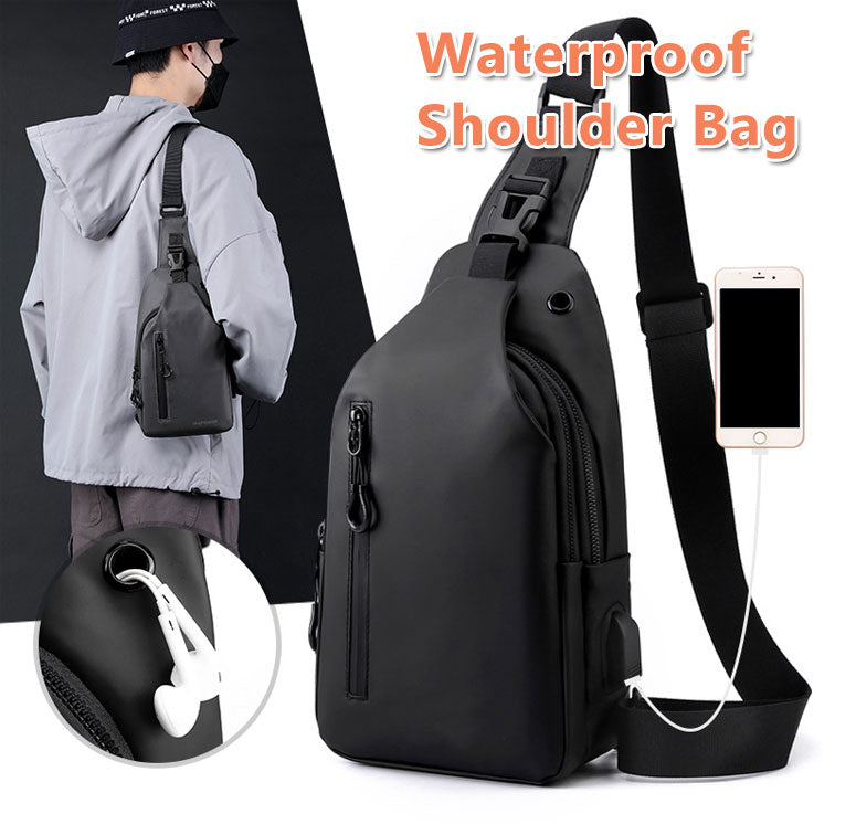 😎【Veliki kapacitet】👜 Muška torba za rame, lagana i moderna ✅️Plaćanje pouzećem