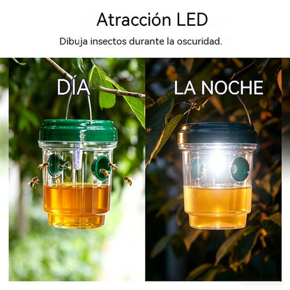 【2 piezas 29 €】🐝☀️ Trampa solar para avispas para patios y jardines 🔋🌿 – Altamente eficiente, recargable, resistente a la intemperie, cubre hasta 500 metros cuadrados.✅️Pago contra entrega