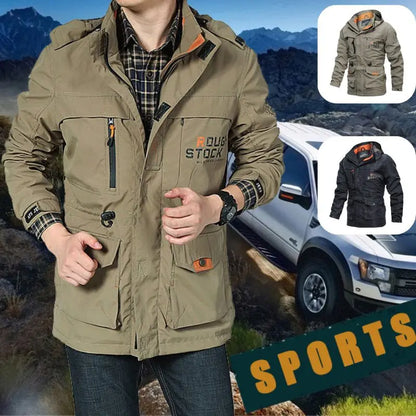 🔥Sleva 50 % 【M–5XL】Nová kvalitní pánská bunda (podzim/zima) – nepromokavá, větruodolná s více kapsami.
