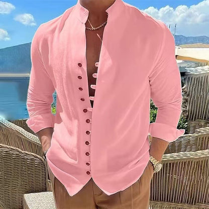 👔 50% popusta🔥【40-100 kg】Muška pamučna i lanena košulja, velike veličine ✅️Plaćanje pouzećem