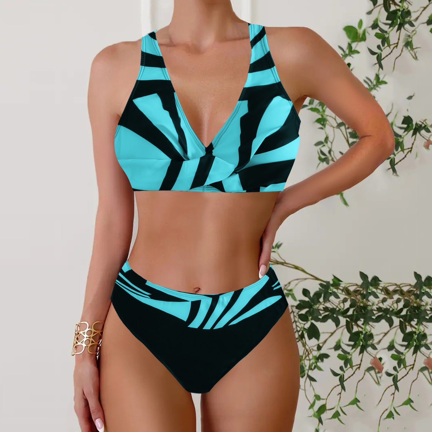 👙50% de descuento✨【40-120 kg】✨Bikini de dos piezas para mujer, traje de baño con espalda descubierta y diseño push-up para vacaciones en la playa ✅Pago contra entrega ✅2 artículos con 70% de descuento