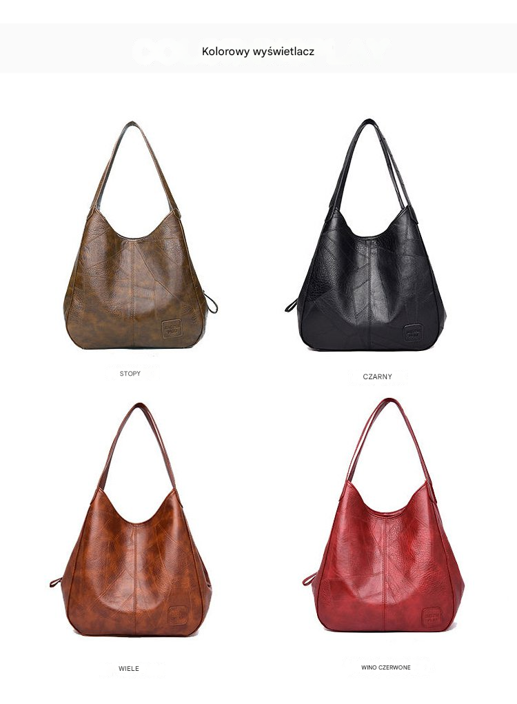 💖👜💖【Płatność przy odbiorze✅️】Nowa, pojemna damska torba na ramię z miękkiej skóry