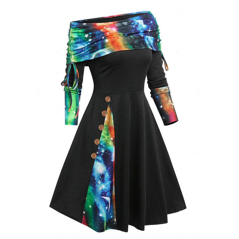 👗 50% popusta🔥【S–3XL】Nova jesensko-zimska haljina s dugim rukavima i asimetričnim krojem na jedno rame ✅️Plaćanje pouzećem