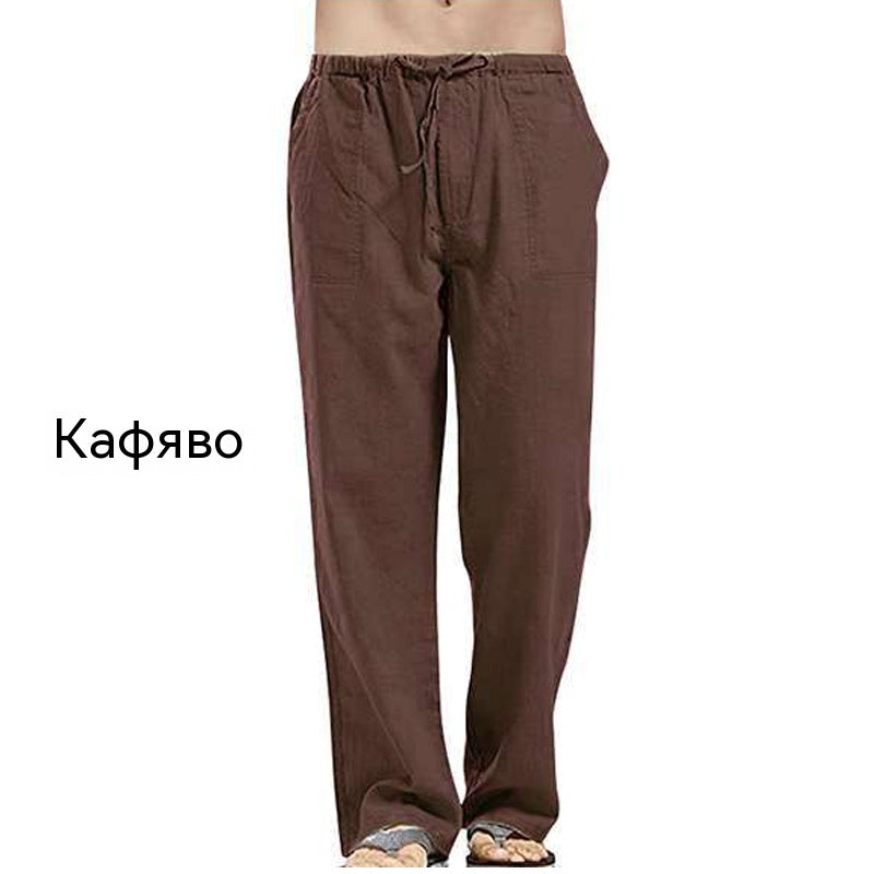 💥👖【40-120kg】Мъжки ежедневни панталони, изработени от висококачествен памук, меки и дишащи ✅️Плащане при доставка