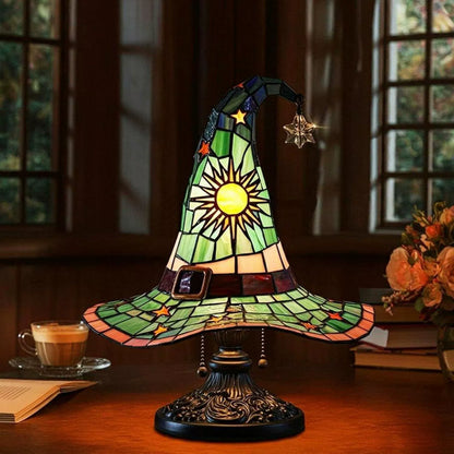 🔮💡Lampa stołowa w kształcie kapelusza czarownicy, ozdoba świetlna LED ✅Płatność przy odbiorze