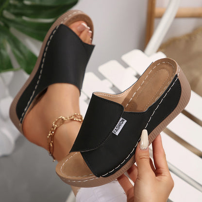 🔥👡【36-43】Модерни дамски сандали от естествена кожа с меки и дебели подметки 2026 ✅️Плащане при доставка