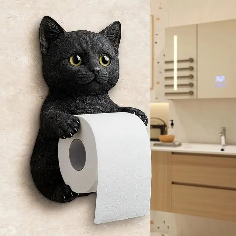🐱【Najbolja rasprodaja godine】💥Slatki držač za toaletni papir s mačjim motivom✨📦Besplatna dostava – Na zalihi