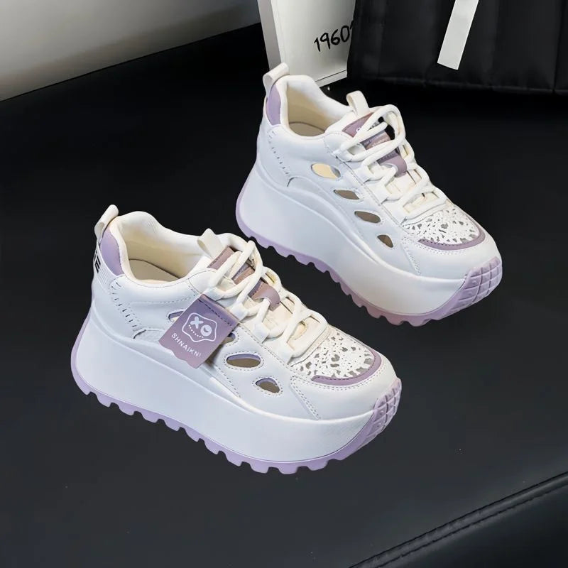 👟50% отстъпка🔥【35-40】Ежедневни летни обувки с дишащ перфориран дизайн и дебела подметка - стилни, дишащи и супер удобни. ✅Плащане при доставка ✅2 артикула със 70% отстъпка