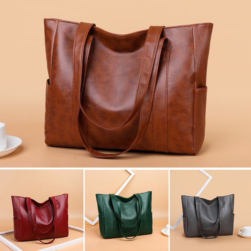 ✨👜【50% zniżki🔥】【Duża pojemność】Miękka skórzana damska torba na ramię ✅️Płatność przy odbiorze