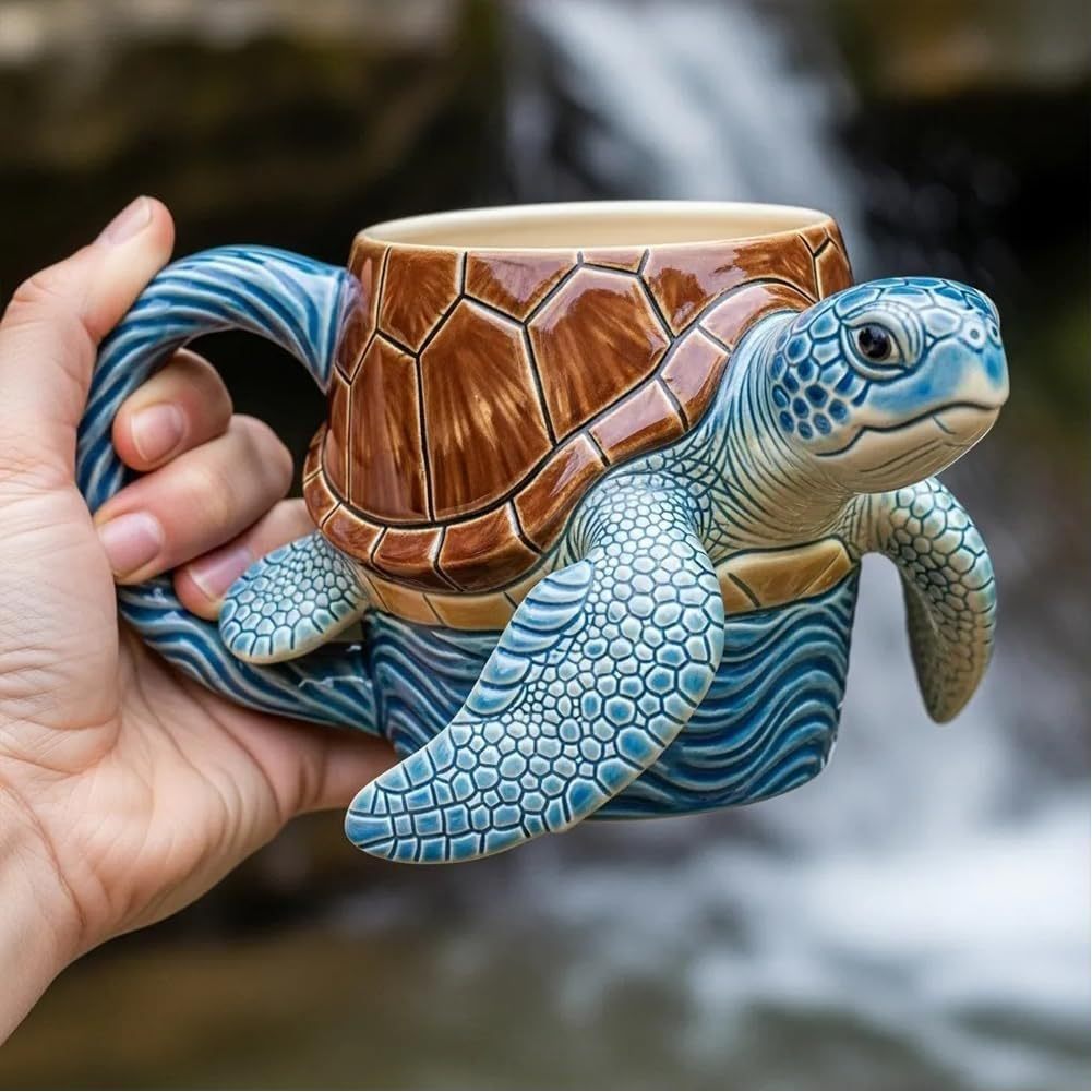 🎁🐟50% отстъпка ☕3D чаша за кафе с океански животни ✅Плащане при доставка ✅2 артикула със 70% отстъпка