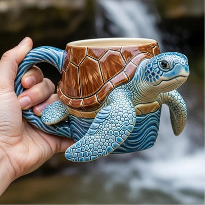 🎁🐟50% отстъпка ☕3D чаша за кафе с океански животни ✅Плащане при доставка ✅2 артикула със 70% отстъпка