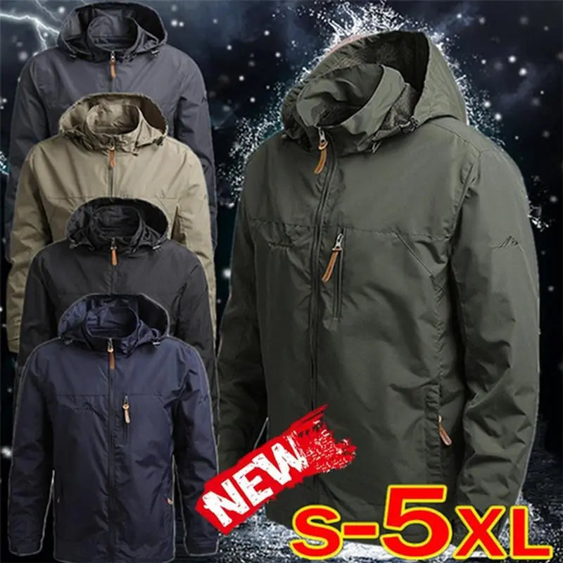 🔥【M-5XL】Podzimní/zimní ležerní bunda s kapucí, široký střih, všechny velikosti dostupné