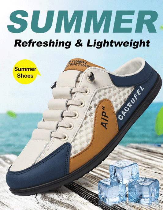 👟🏆【50% zniżki 🔥】【39-44】Nowe, codzienne, letnie trampki dla mężczyzn - nowy materiał, oddychające i neutralizujące zapachy ✅️Płatność przy odbiorze ✅️2 artykuły ze zniżką 70%