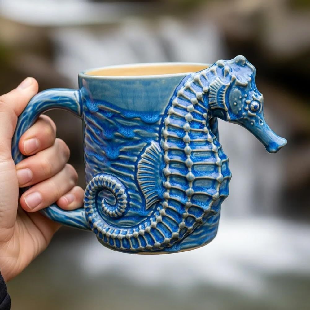 🎁🐟50% отстъпка ☕3D чаша за кафе с океански животни ✅Плащане при доставка ✅2 артикула със 70% отстъпка