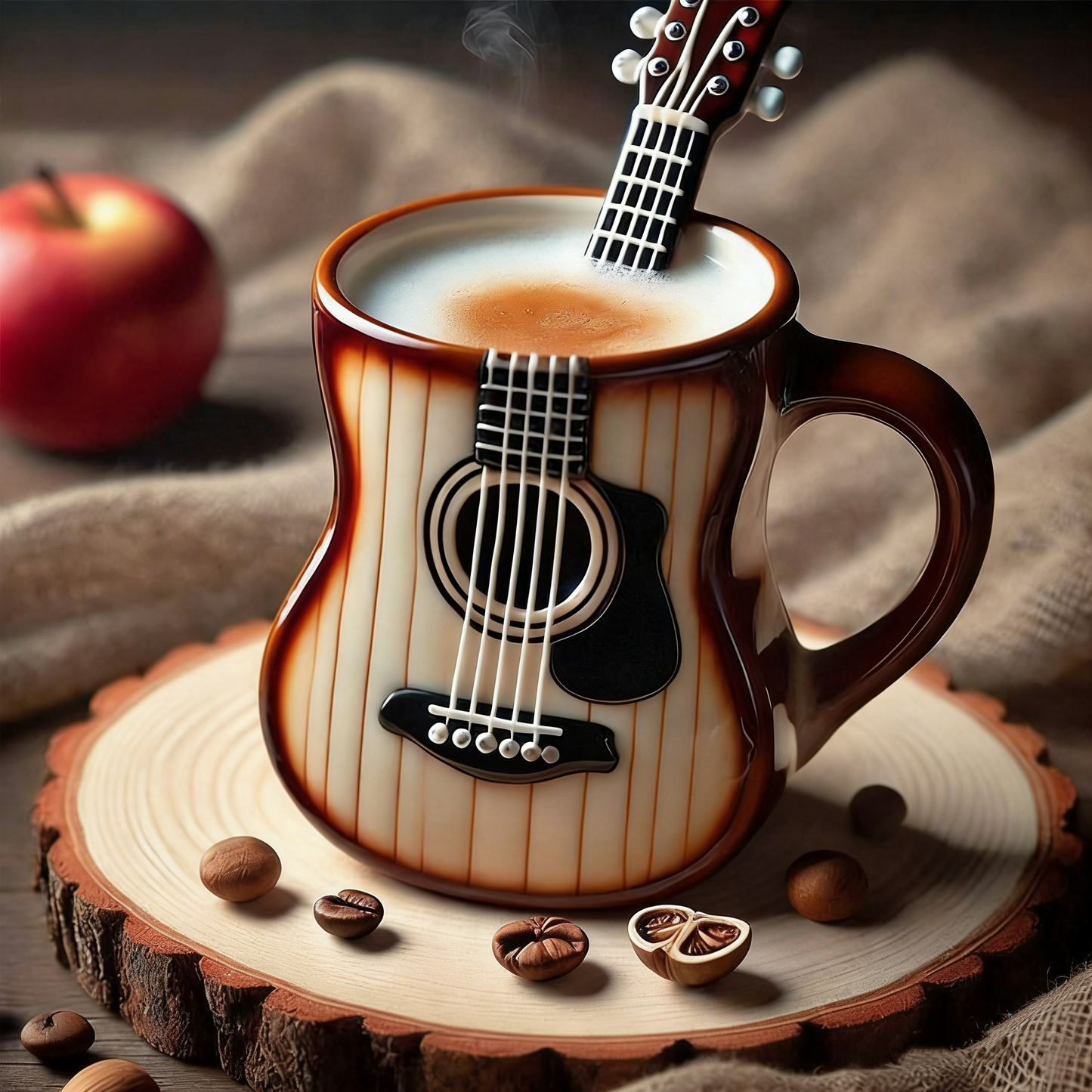 🎻☕️【50% отстъпка 🔥】Творческа музикална инструментална чаша за кафе с форма на декорация за дома от смола за занаяти ✅️Плащане при доставка