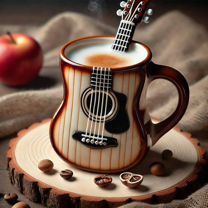 🎻☕️【50% отстъпка 🔥】Творческа музикална инструментална чаша за кафе с форма на декорация за дома от смола за занаяти ✅️Плащане при доставка