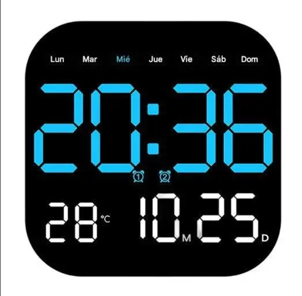 🕰️ ¡Más de 50.000 unidades vendidas! 🛏️ Reloj digital para el hogar y la oficina: ¡despierte suavemente y olvídese de las alarmas molestas! Brillo ajustable, funcionamiento silencioso por la noche. 🌙Pago contra entrega✅