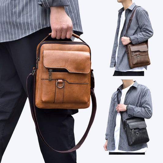 🔥45% popusta 👜 Moderna i ležerna muška kožna torba velikog kapaciteta ✅️Plaćanje pouzećem