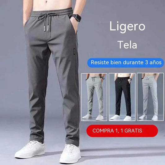 👖 Compra 1, llévate 1 gratis💥【50-120 kg】Nuevo modelo 2026, pantalones elásticos para hombre en tallas grandes ✅️Pago contra entrega